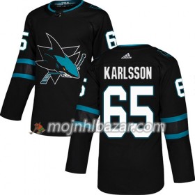 Dresovi San Jose Sharks Erik Karlsson 65 Adidas 2018-2019 Alternate Authentic - Muške